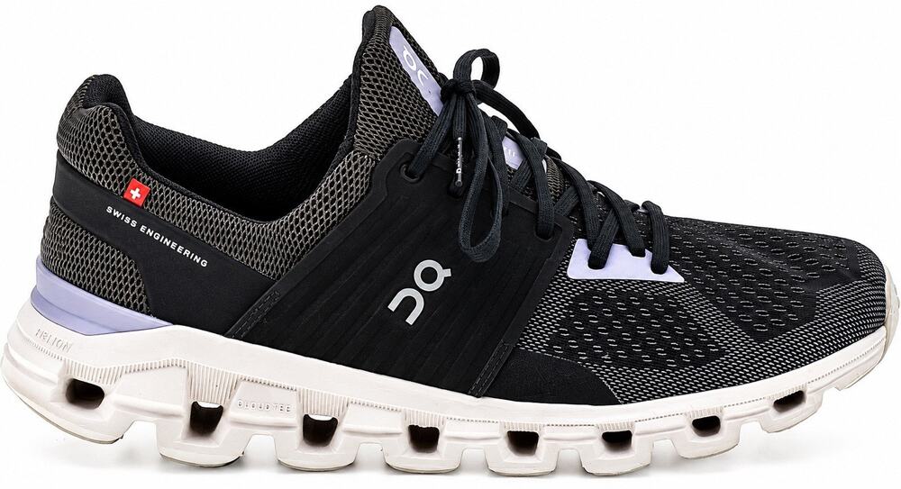 On Cloud Cloudswift Women’s 10 Black Lavender CloudTec Running Shoes Sneakers